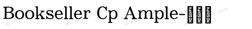 Bookseller Cp Ample字体转换